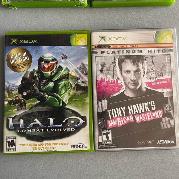 Xbox Game Collection: Military Shooters and FPS Games XBOX Video Games Original Lot of 7 Kelly Slater\'s Tony Hawks Ghost Recon
